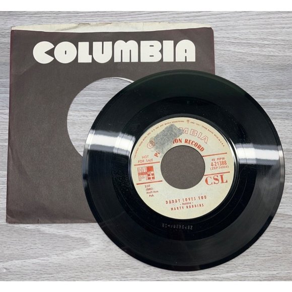 Marty Robbins Daddy Loves You / Pray for Me Mother of Mine Country Gospel Promo - Picture 4 of 4